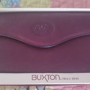 Vintage Buxton genuine leather womens wallet